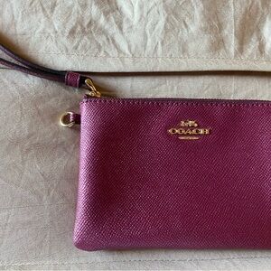Coach Magenta Wristlet